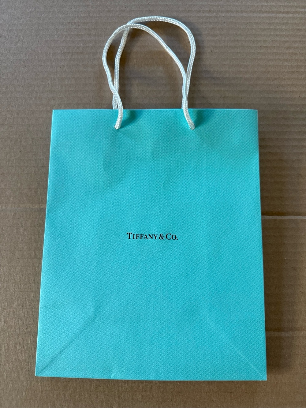 Authentic Empty Tiffany & Co. Shopping Bag 8” x 9.75” x 4” Gift Paper  Bag